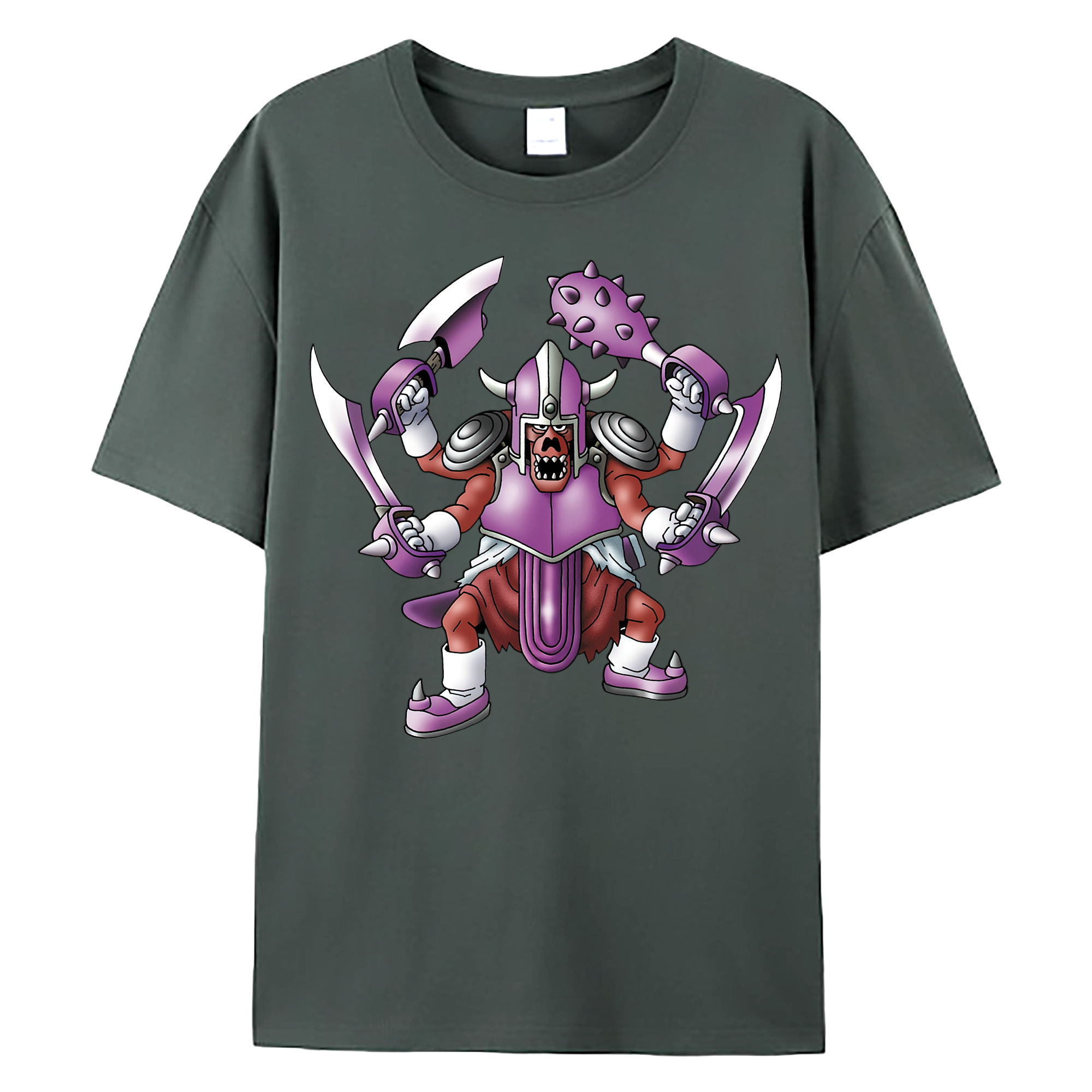 （画像用） ドラゴンクエスト Doragon Kuesuto Dragon Quest 綿100％ メンズ半袖Tシャツ｜肌触りやわらか＆通気性